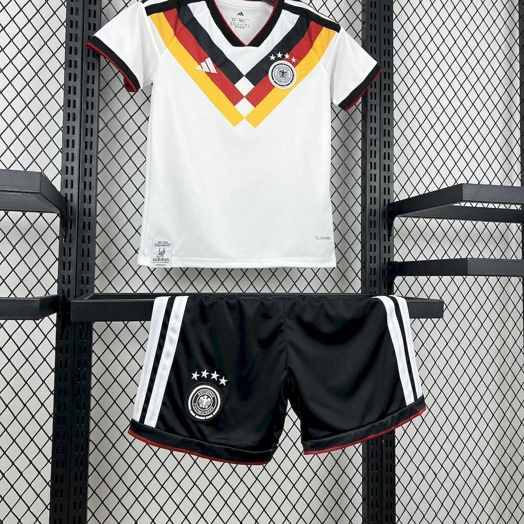 Conjunto infantil Seleção Alemanha principal branca COPA DO MUNDO 2026