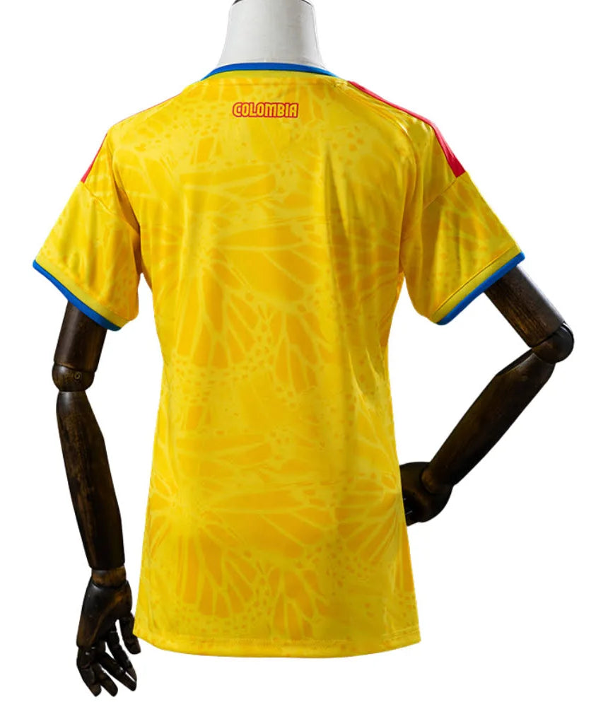Camisola Colômbia FEMININA principal Copa do Mundo 2026 - amarela