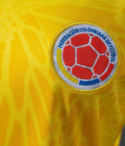 Camisola Colômbia FEMININA principal Copa do Mundo 2026 - amarela