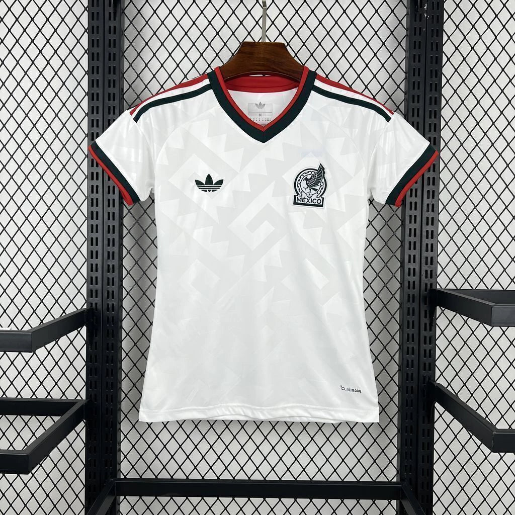 Camisola México FEMININA alternativa Copa do Mundo 2026 - branca