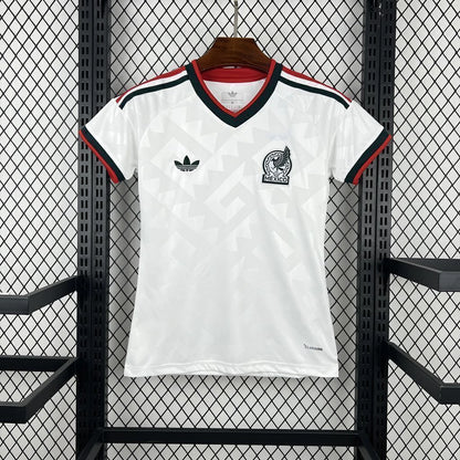 Camisola México FEMININA alternativa Copa do Mundo 2026 - branca