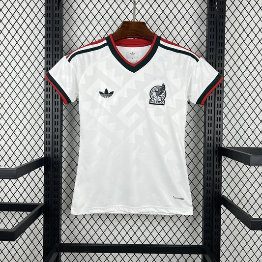 Camisola México FEMININA alternativa Copa do Mundo 2026 - branca