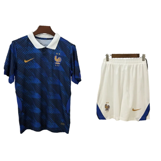 Conjunto infantil Seleção França principal azul COPA DO MUNDO 2026