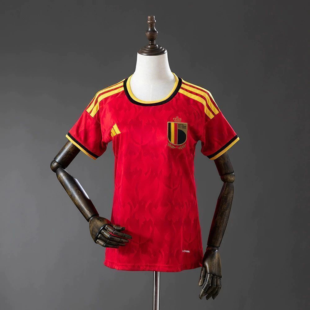 Camisola Bélgica FEMININA principal Copa do Mundo 2026 - vermelha