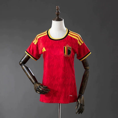 Camisola Bélgica FEMININA principal Copa do Mundo 2026 - vermelha