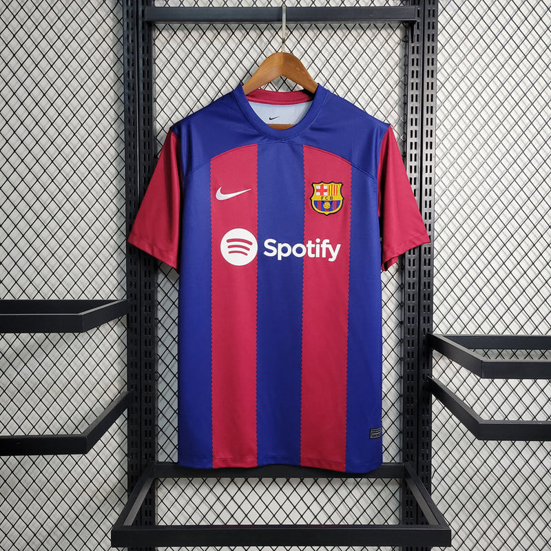 Camisola Barcelona azul/vermelha Home 2023/24