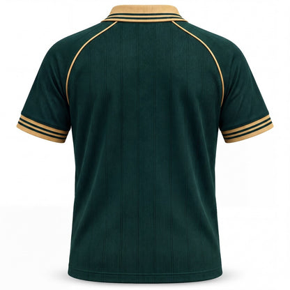 Camisola Retrô Sporting Verde e Dourada – costas