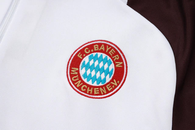 Fato de Treino Bayern de Munique 2024/25 -  Branco e Vermelho