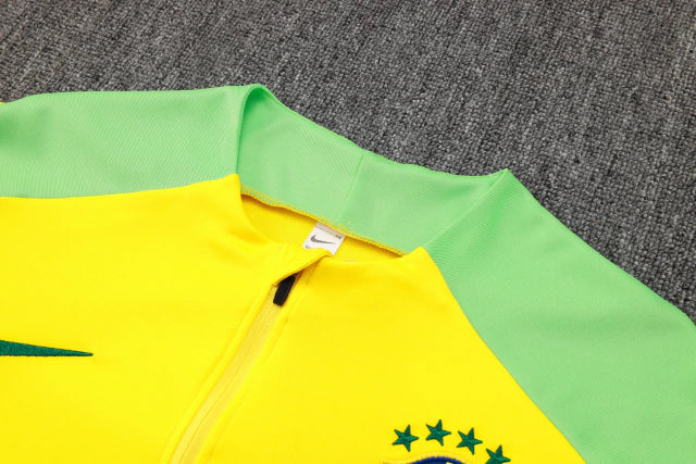 Fato de Treino Brasil 2024 - Amarelo, Verde e Azul