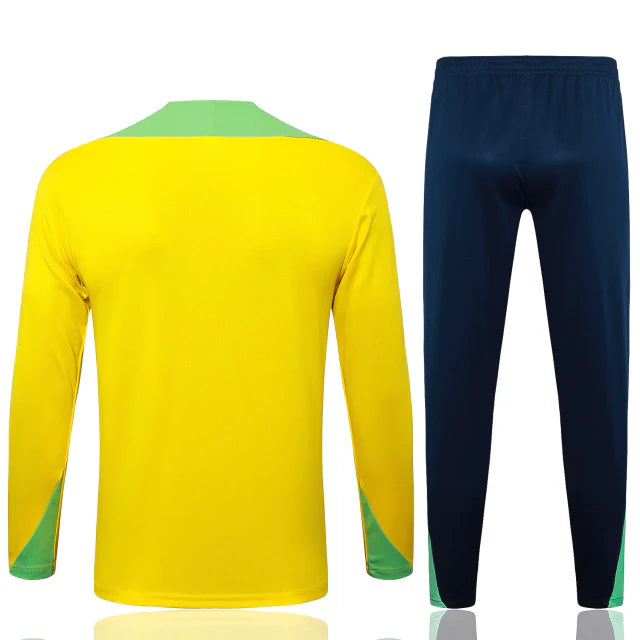 Fato de Treino Brasil 2024 - Amarelo, Verde e Azul