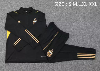 Fato de Treino Argentina 2024 - Preto e Dourado