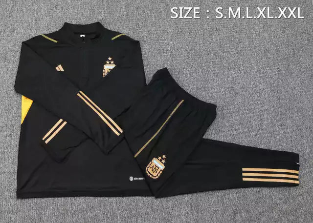 Fato de Treino Argentina 2024 - Preto e Dourado
